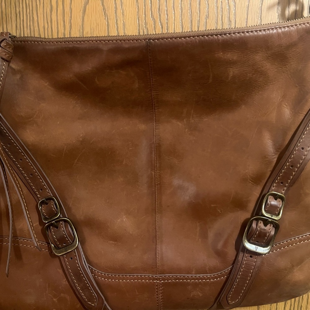 Frye Rich Brown Leather Shoulder Bag